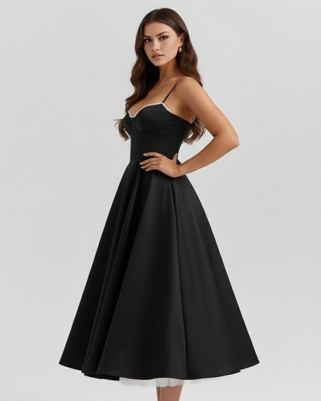 Selene | Falda midi vaporosa
