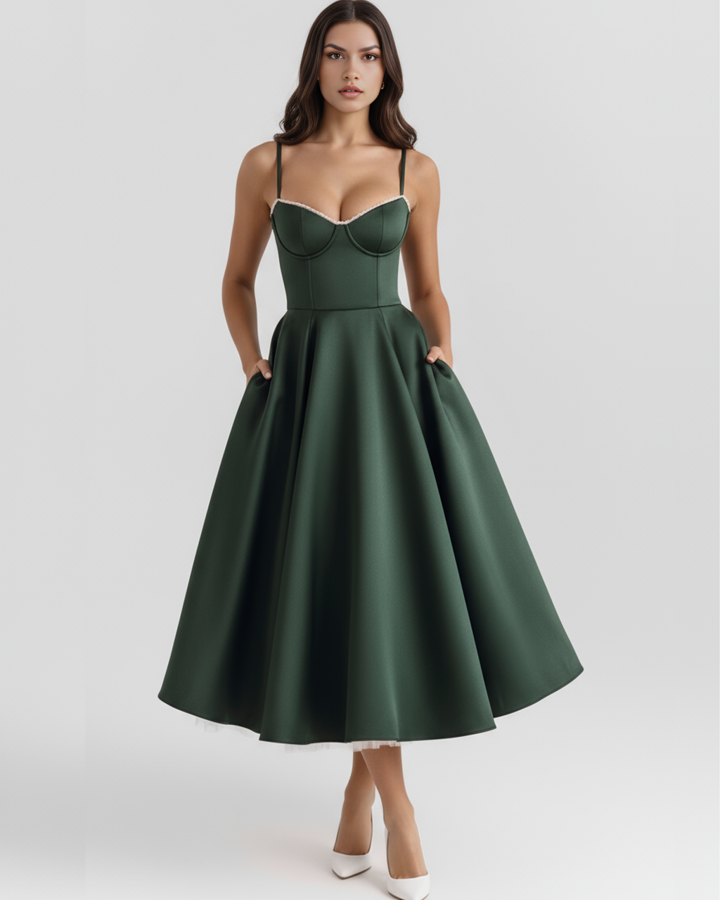 Selene | Falda midi vaporosa