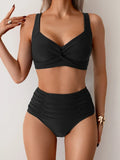 Adriana™ | Conjunto de bikini de cintura alta para el verano