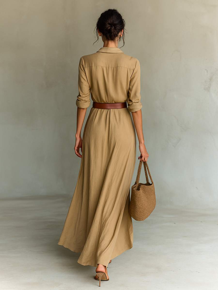 Serena | Vestido Maxi con Cinturón